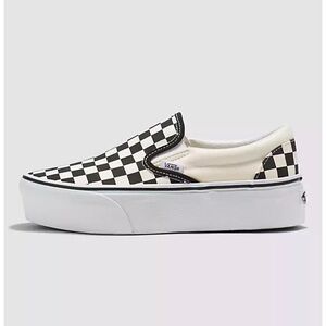 Classic Slip On Checkered Stackform Vans